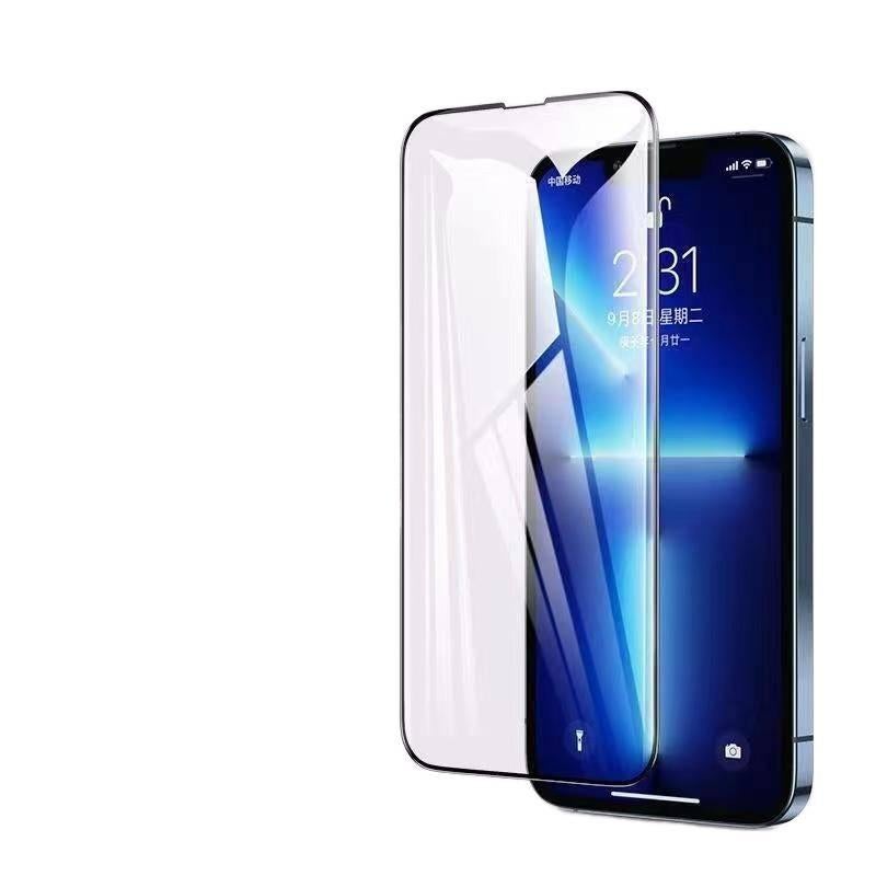 MS غطاء هاتف بGlass لـ iPhone 16 / 16 Plus / 16 Pro / 16 Pro Max مع ملمس غير لامع ومضاد للتجسس مع غير لامع مع وضوح عالي باللون Privacy Film - Image 2