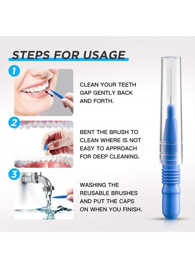 RAZOKO Interdental Brush, Flossing Head,Easy Use Tooth Cleaning Tool (72 Count)(2.5mm/3mm)  - Image 4