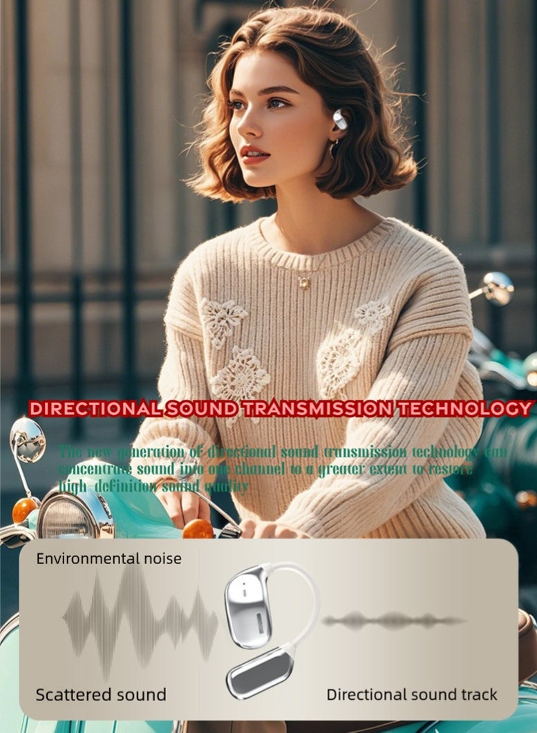 سماعات أذن لاسلكية حقيقية بتصميم قابل للتعليق، بتقنية البلوتوث 5.4، مع خفض ضوضاء المكالمات عالية الدقة، وتأثيرات صوتية بيكسل وسبيس أوديو من BISA، وسماعات Hi-Fi، وصندوق شحن مزود بشاشة لمس ملونة وتعقيم بالأشعة فوق البنفسجية UV-C، ويدعم الترجمة الذكية في الوقت الحقيقي، تغطي 144 لغة. - Image 5