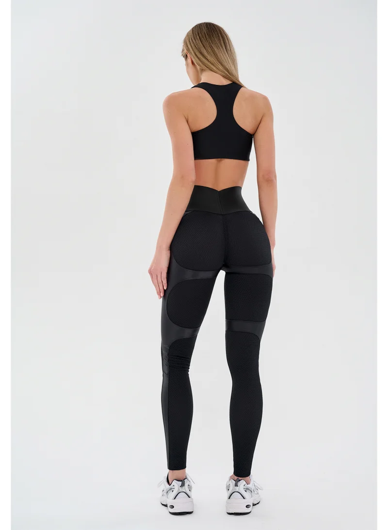 Bona Fide Leggings Correct Push-up Black Bona Fide High Waisted Tummy Control Leggings for Women - Body Shaping Workout Leggings High Waist - Gym Legging, Yoga Pants  | Best Price UAE