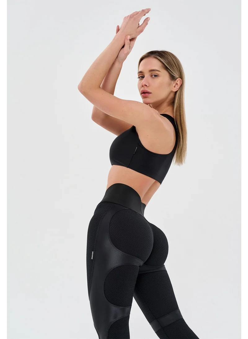 Bona Fide Leggings Correct Push-up Black Bona Fide High Waisted Tummy Control Leggings for Women - Body Shaping Workout Leggings High Waist - Gym Legging, Yoga Pants  | Best Price UAE