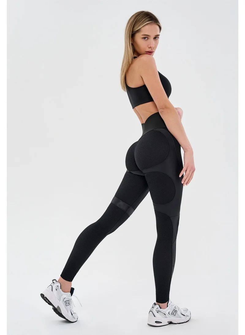 Bona Fide Leggings Correct Push-up Black Correct High Waist Gym Leggings for Women for Women | Best Price UAE