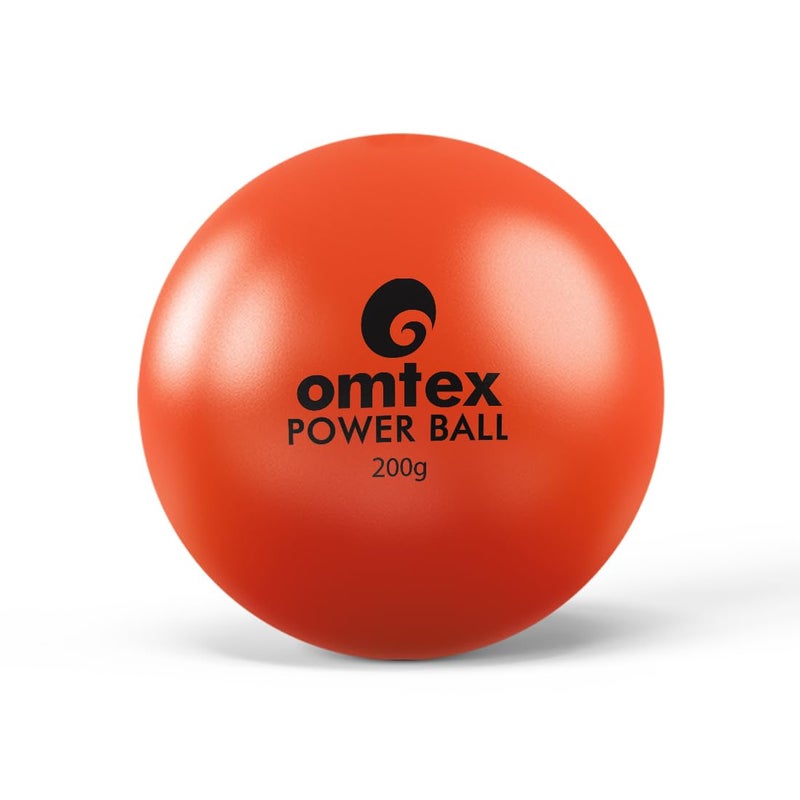 omtex Weighted Balls 200g for Power Hitting, Batting and Pitching Training Suitable for Teenager & Athlete, Build Strength and Muscle, Improve Technique and Form - Orange - Pack of 3 - Image 2