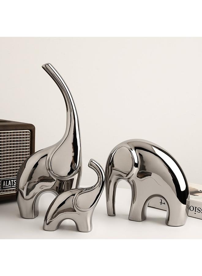 Bluejw Behanmei Modern Jingdezhen Ceramic Elephant Home Crafts Living Room Wine Cabinet TV Cabinet Housewarming Gift Ornaments - Image 2