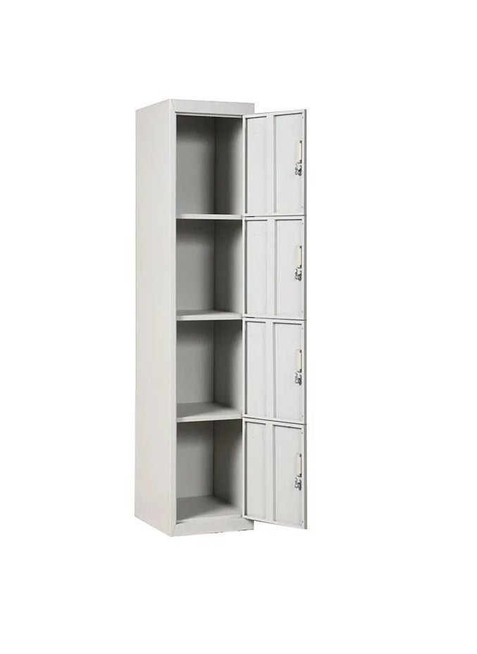 Protector PROTECTOR Four doors locker, Steel Metal Storage Locker- with 3 shelf - for Home & School & Office - Lock With plastic handle (Grey)  - Image 3