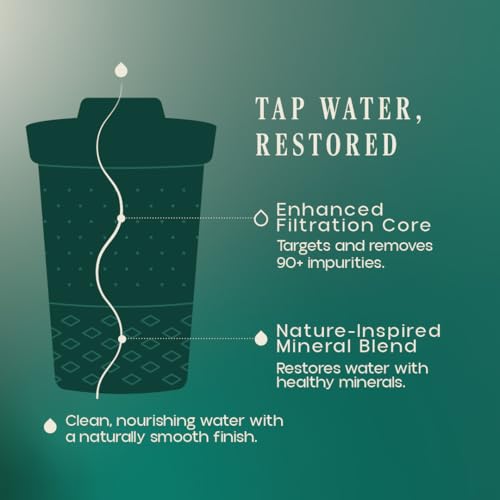 Santevia Glass Water Filtration System – Countertop Filter for Fluoride & Chlorine Removal | Adds Minerals, Balances pH | Home Water Purifier | Fluoride Filter | Alkaline - Image 5