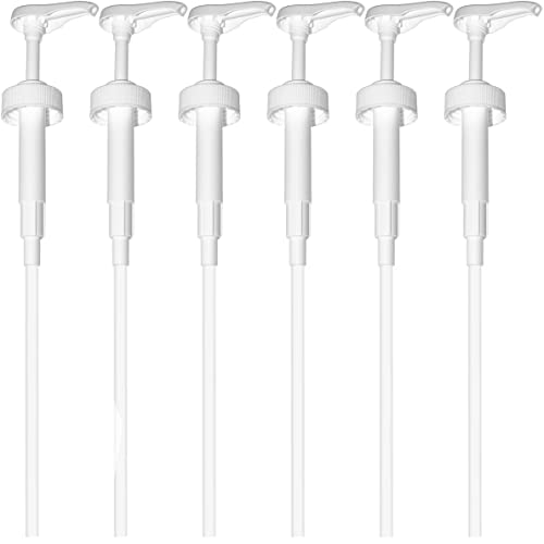 Gallon Pump Dispenser  for Plastic or Glass Bottles  HeavyDuty Leak Proof for Commercial and Household Use  NonBPA Plastic Pack of 6