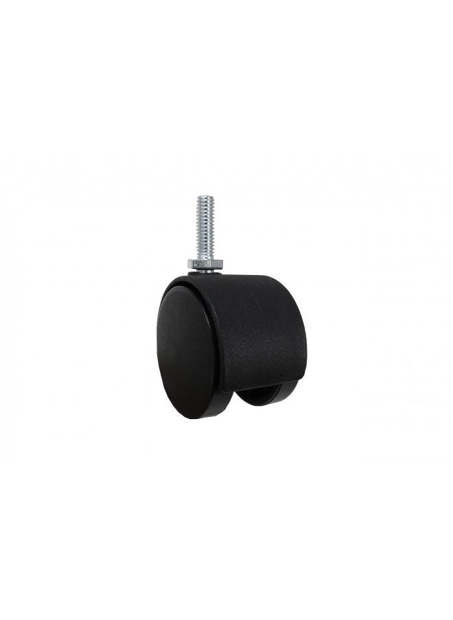 Shepherd Hardware Shepherd Hardware 9733 2-Inch Office Chair Caster, Twin Wheel, 5/16-Inch Threaded Stem Diameter, 75-lb Load Capacity,Black  - Image 1