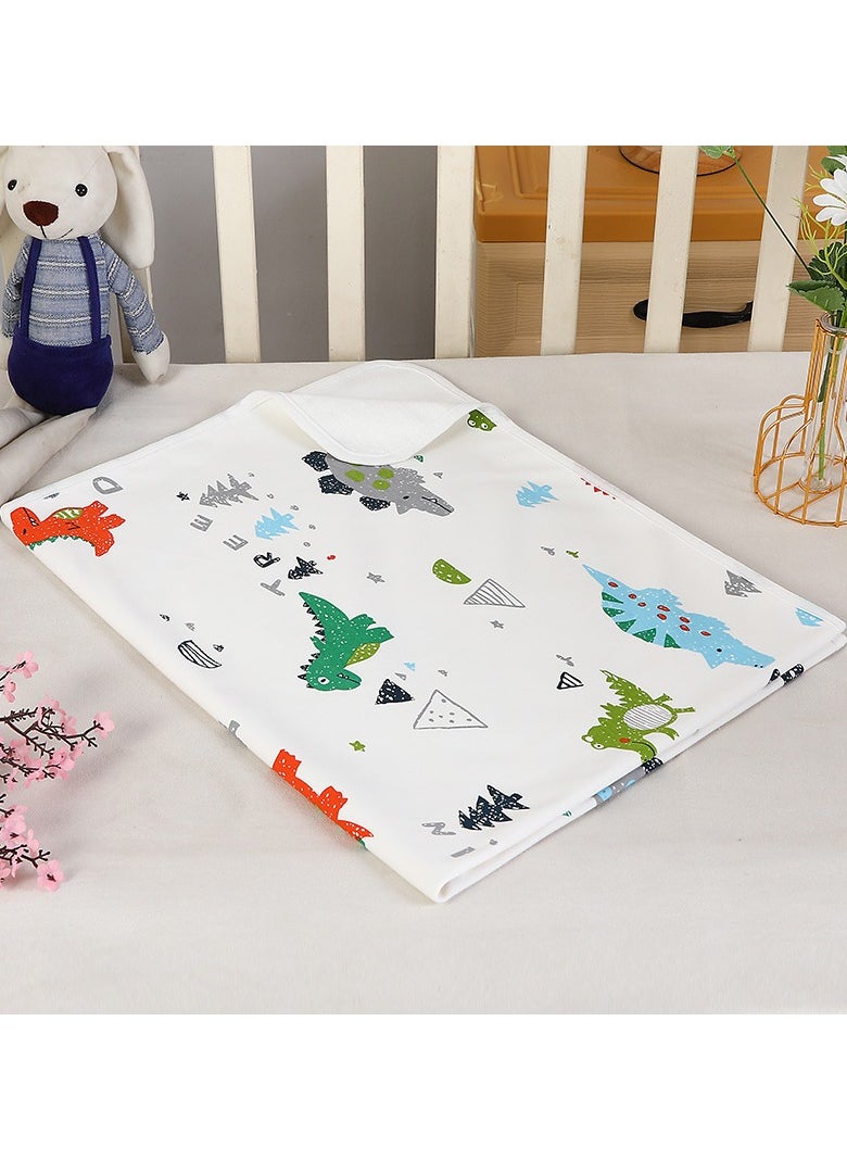 xozgdovg - 3-Size Baby Waterproof Bed Pad with 100% Cotton Surface for Kids, Toddlers, Adults, Reusable and Washable Incontinence Underpads Mat for Pack n Play and Crib, Sailboat - Image 1