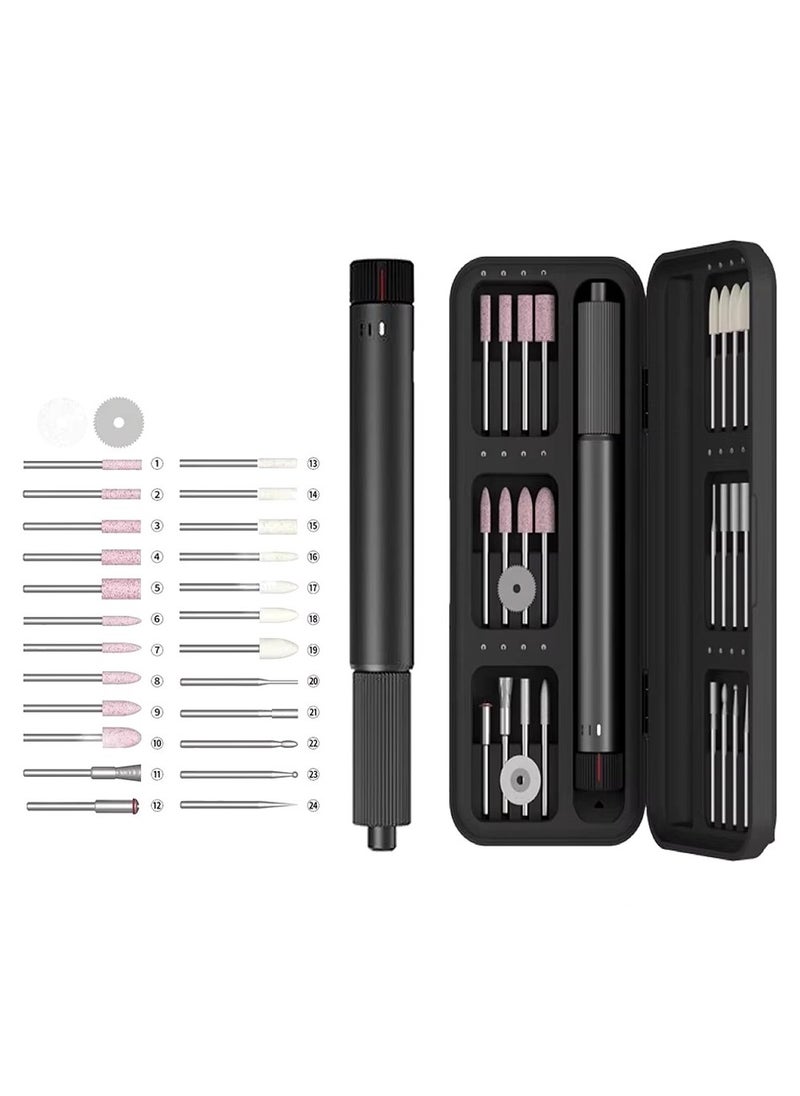 ATuMan Electric Engraving Pen EP1 – 20 Grinding Head Attachments, Adjustable Speed 10,000-19,000 RPM, High-Precision Chuck, Wireless 1300mAh Battery, Storage Box Included  - Image 3