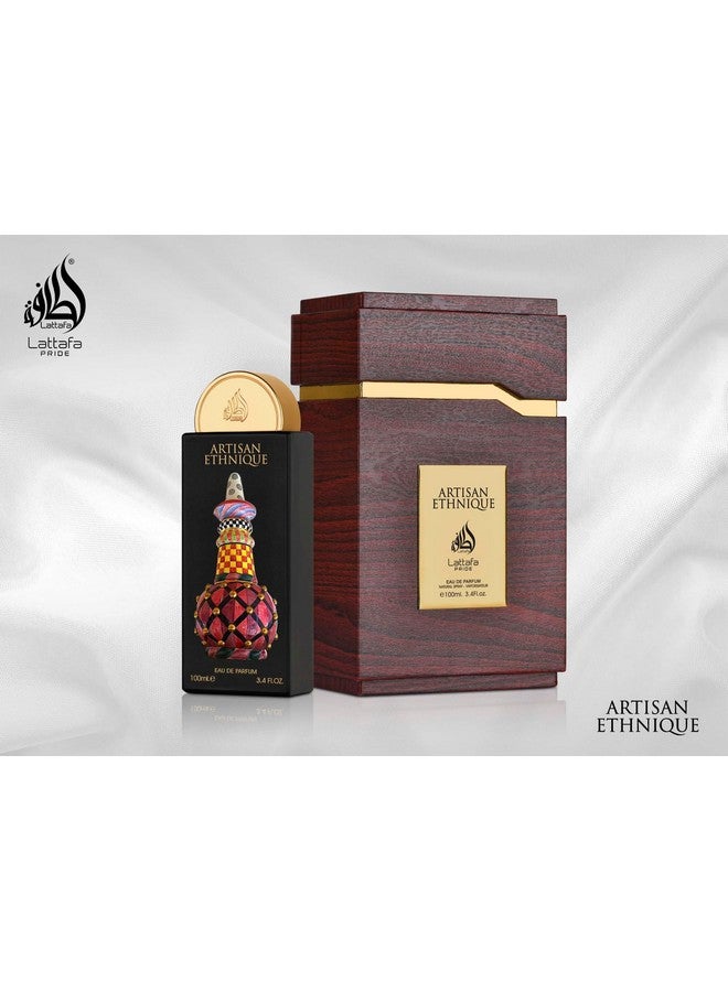 Lattafa Pride Artisan Ethnique for Unisex Eau de Parfum Spray, 3.4 Ounce / 100 ml