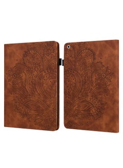Case For iPad 10.2 2021 / 2020 / 2019 Peacock Embossed Pattern TPU + PU Horizontal Flip Leather Case with Holder & Card Slots & Wallet & Sleep / Wake-up Function