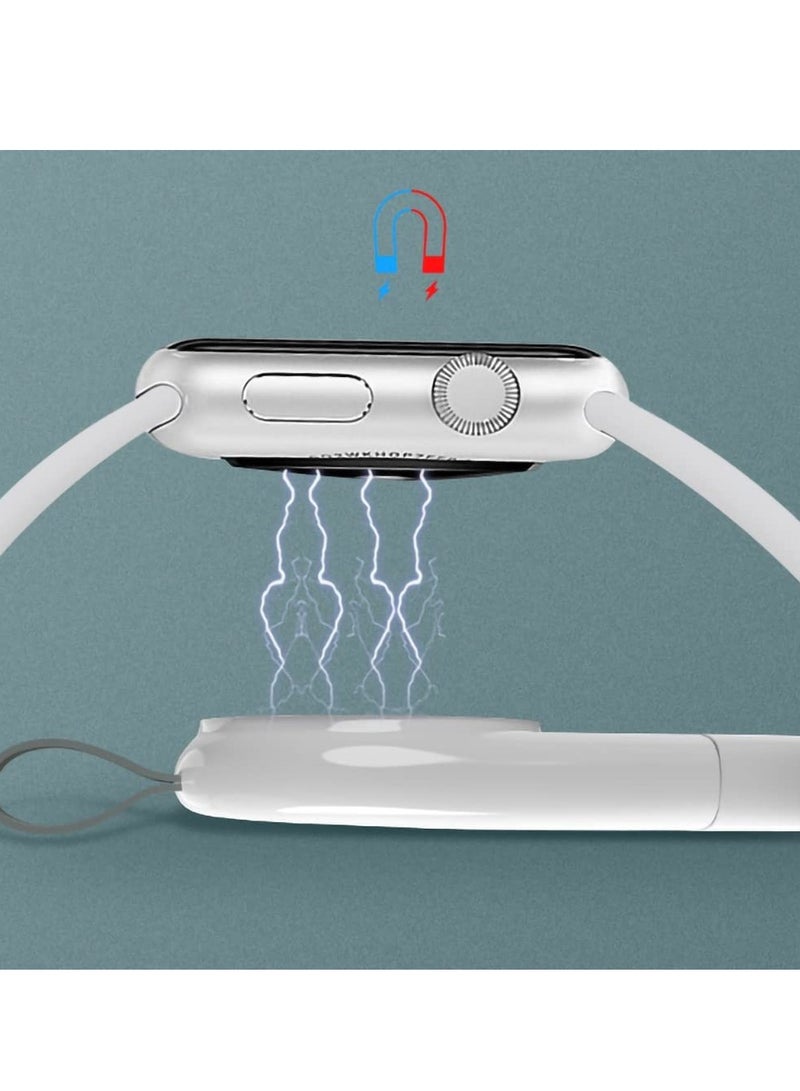 Watch Charger for Apple Watch Series Magnetic Wireless Compact Portable USB Fast Charger Compatible with iWatch 6/Se/5/4/3/2/1(White) - Image 4