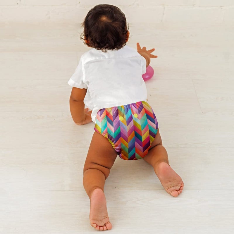 SuperBottoms Swimming Diapers for Babies & Toddlers - Reusable & Adjustable Swim Diapers - Washable Cloth Diapers - Skin Friendly Fabric - Easy to Clean - Fits 3M - 3Y | Pack of 2 - Image 2