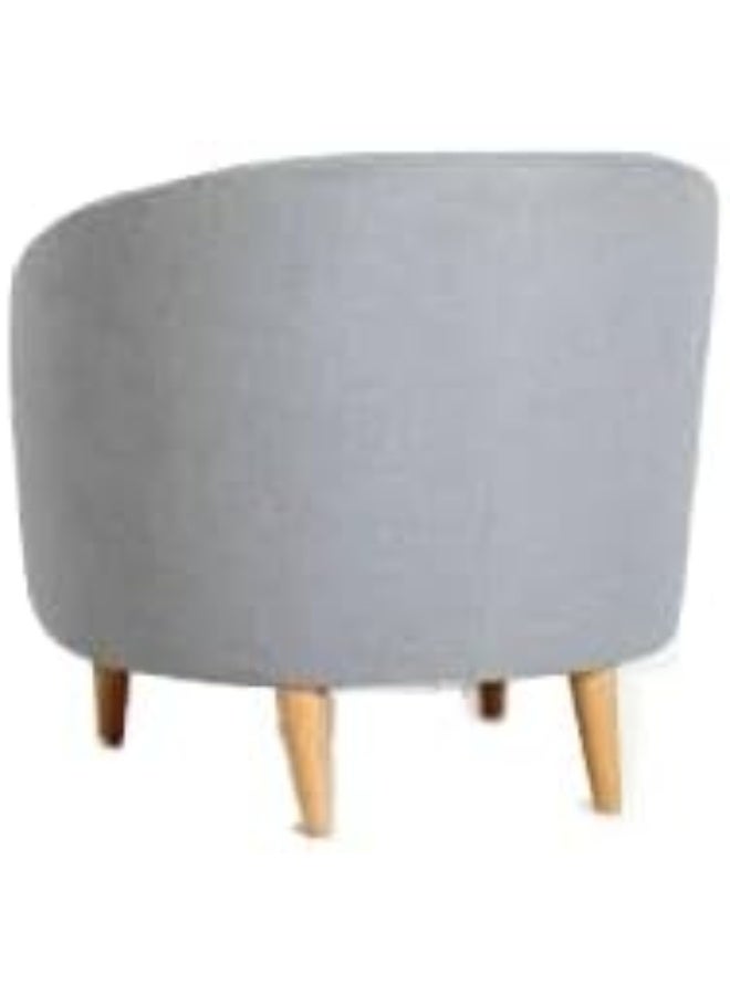 Scoop Round Armchair 79 X 74 X 75 Cm Black - Image 2