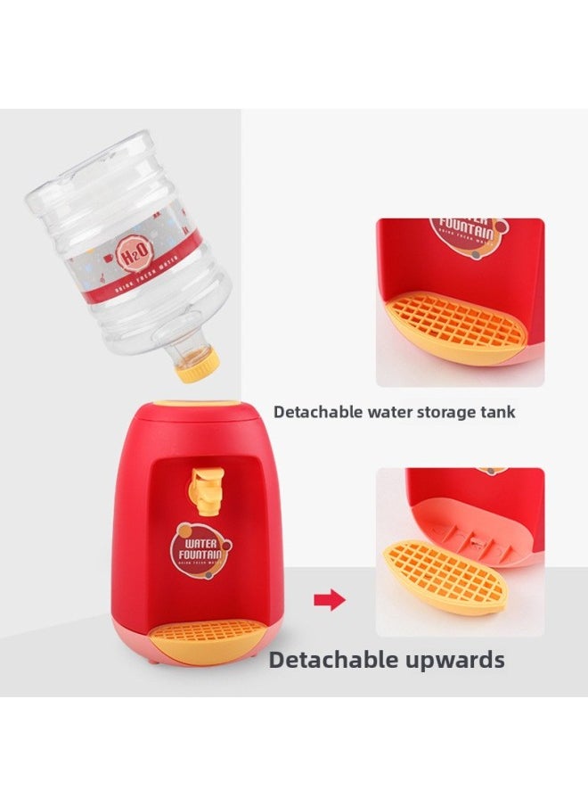Children's Kitchen Simulation Mini Fun Water Dispenser Educational Parent-child Interaction Play House Small Household Appliances Toys Suit-Color:WY392-1 [red Water Dispenser]]  - Image 5
