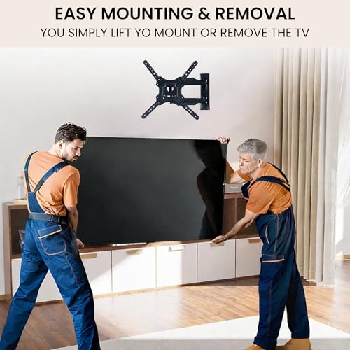 RISSACHI® TV Stand | Wall Mount TV Stand Swivel and Tilt Viewing Angle Adjustment Bracket for 32–60 Inch LED LCD TVs | Universal VESA Compatible | Metal Build (P4) - Image 5