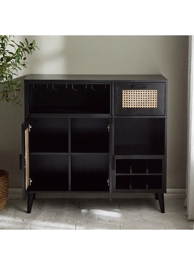 Home Box Nordic Rattan Printed Bar Curio 99.2 x 95.7 x 35.6 cm - Image 3