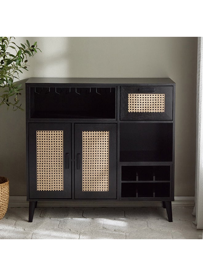 Home Box Nordic Rattan Printed Bar Curio 99.2 x 95.7 x 35.6 cm - Image 2