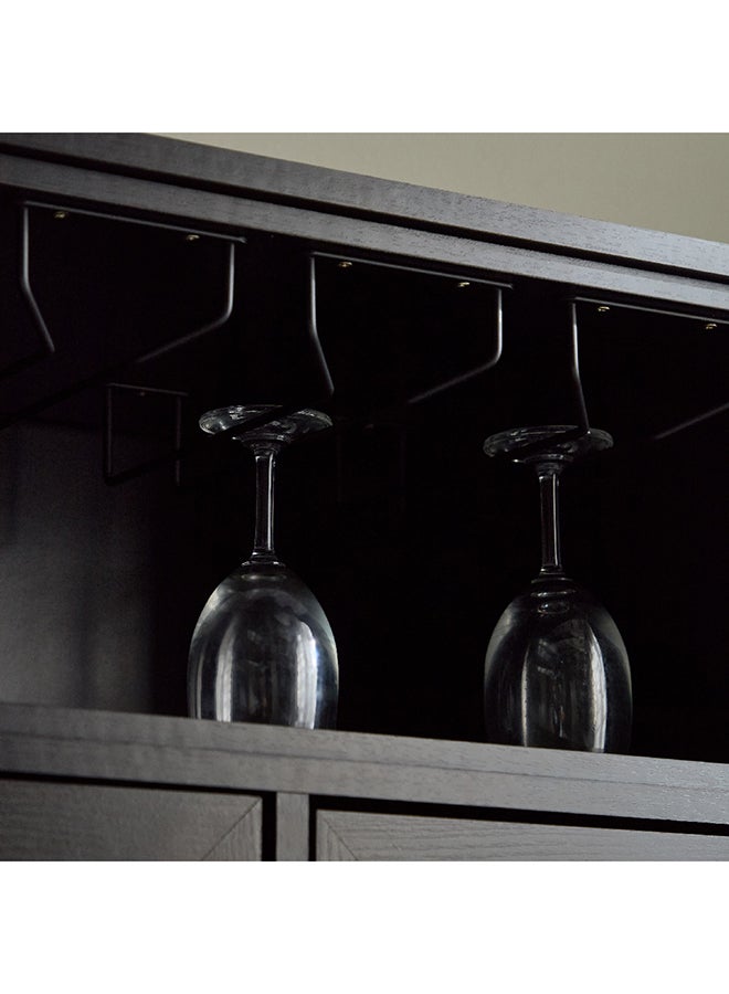 Home Box Nordic Rattan Printed Bar Curio 99.2 x 95.7 x 35.6 cm - Image 4