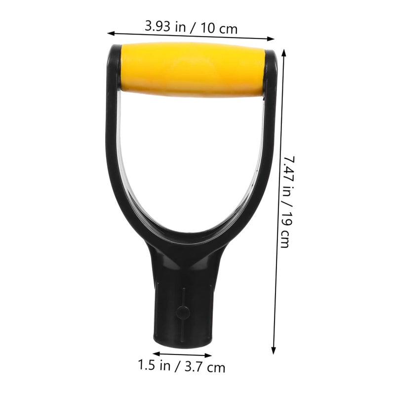 D Shaped Plastic Shovel Handle Durable Lightweight Grip for Digging Raking Gardening and Snow Removal - Image 3