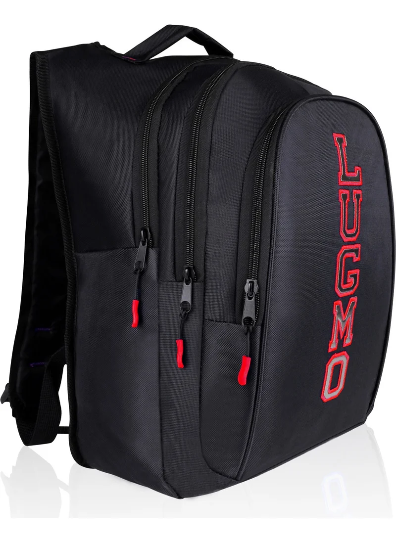 Lugmo Bag Middle School High School Student Backpack Red