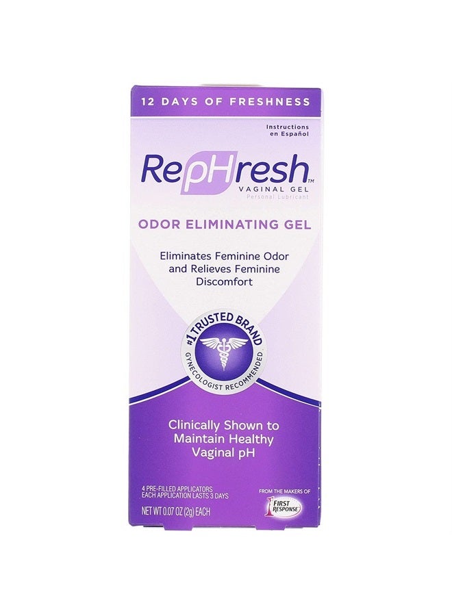 RepHresh Vaginal Gel, 0.07 Oz Each, 4 Count (Pack of 3)