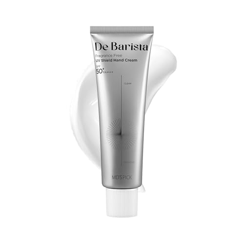MD'S PICK MDS PICK De Barista Sun Shield Hand Cream SPF50PA 50g UV Protection FragranceFree Vegan Lightweight Hand Moisturizer with Hydration - Image 1