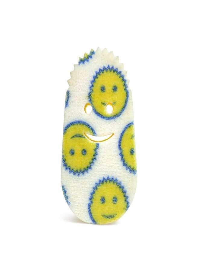 Scrub Daddy Dish Wand Scrubbing Brush with Handle, Soap Dispensing Dish Brushes, Texture Changing Washing Up Sponges With Liquid Dispenser, Scrubber with Scraper & Detachable Head Sponge, Blue - Image 4