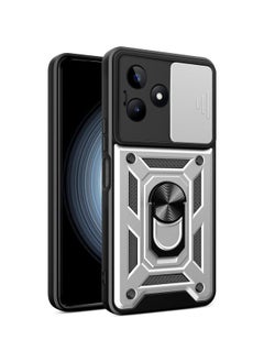 Generic Shield Full Protection Case With Metal Ring &Slide Camera Cover For realme c53 / realme c51 cover  - Image 1
