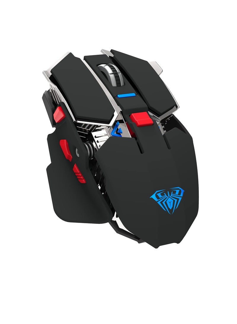 Generic Ola SC300 Rechargeable Gaming Mouse, RGB, Up to 3200 DPI, 680mAh Battery, 2.4GHz Wireless Optical, Black  - Image 1