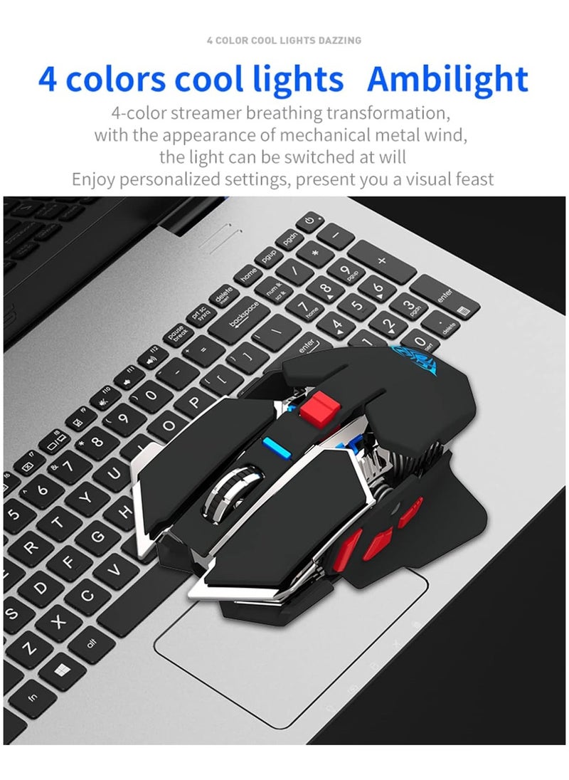 Generic Ola SC300 Rechargeable Gaming Mouse, RGB, Up to 3200 DPI, 680mAh Battery, 2.4GHz Wireless Optical, Black  - Image 5