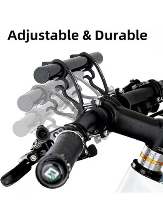 روكبروز حامل مقود الدراجة ROCKBROS، حامل مقود مزدوج، خفيف الوزن ومتين لحمل عداد سرعة الدراجة، ونظام تحديد المواقع العالمي (GPS)، وحامل الهاتف - Image 4