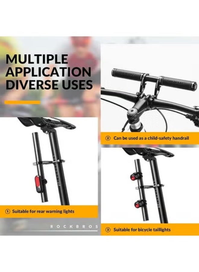 روكبروز حامل مقود الدراجة ROCKBROS، حامل مقود مزدوج، خفيف الوزن ومتين لحمل عداد سرعة الدراجة، ونظام تحديد المواقع العالمي (GPS)، وحامل الهاتف - Image 5