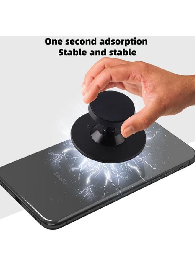 Black Double Sided Magnetic Phone Holder Gym Golf Course Portable Bracket - Image 2