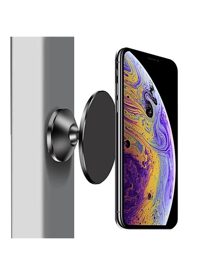 Black Double Sided Magnetic Phone Holder Gym Golf Course Portable Bracket - Image 3