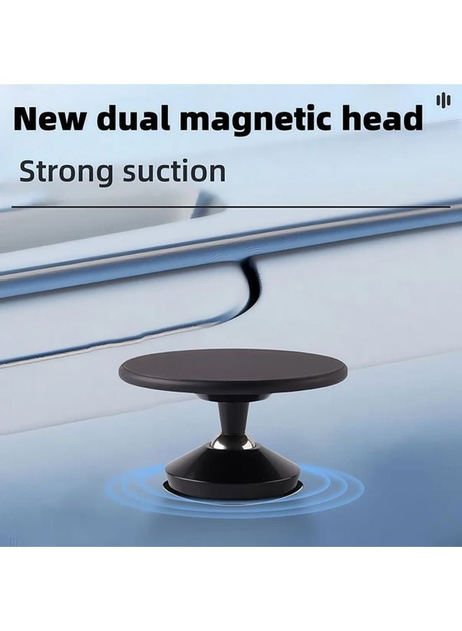 Black Double Sided Magnetic Phone Holder Gym Golf Course Portable Bracket - Image 5