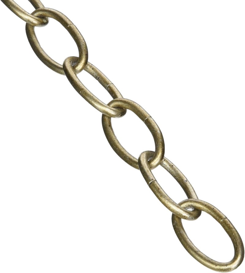 Livex Lighting 5607-73 Accessories Light Standard Decorative Chain, Hand Painted Antique Silver Leaf, 0.1 x 36 x 0.1 - Image 1