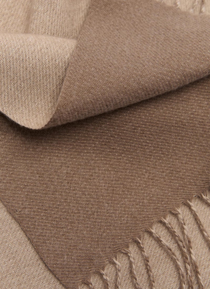 Mango Man Bicolor Fringed Scarf  - Image 3