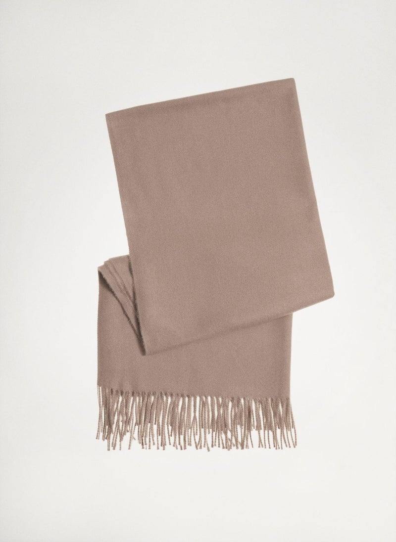 Mango Man Bicolor Fringed Scarf  - Image 2