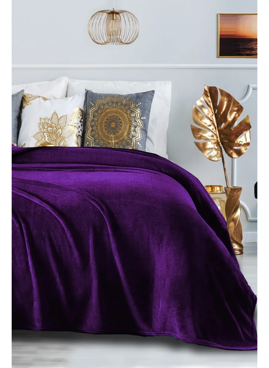 ميسلينا Single Wellsoft Blanket - Purple 150X200