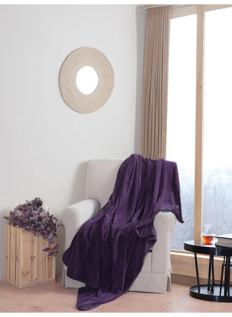 ميسلينا Single Wellsoft Blanket - Purple 150X200