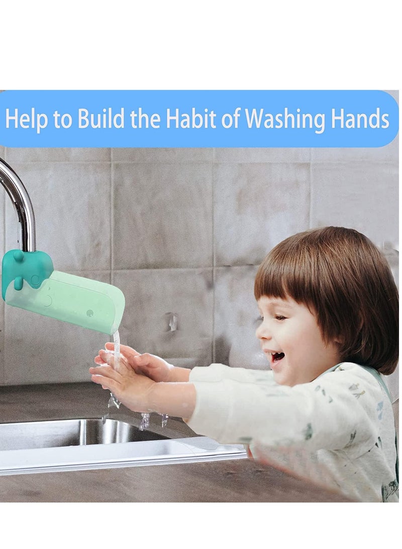 SYOSI Child Handwashing Extender, Kids' Sink Extender, Faucet Extender, Kid-Friendly Sink Attachment, Childproof Faucet Extender, Children's Handwashing Assistant, Safe Water Flow for Toddlers 2 Pack  - Image 4