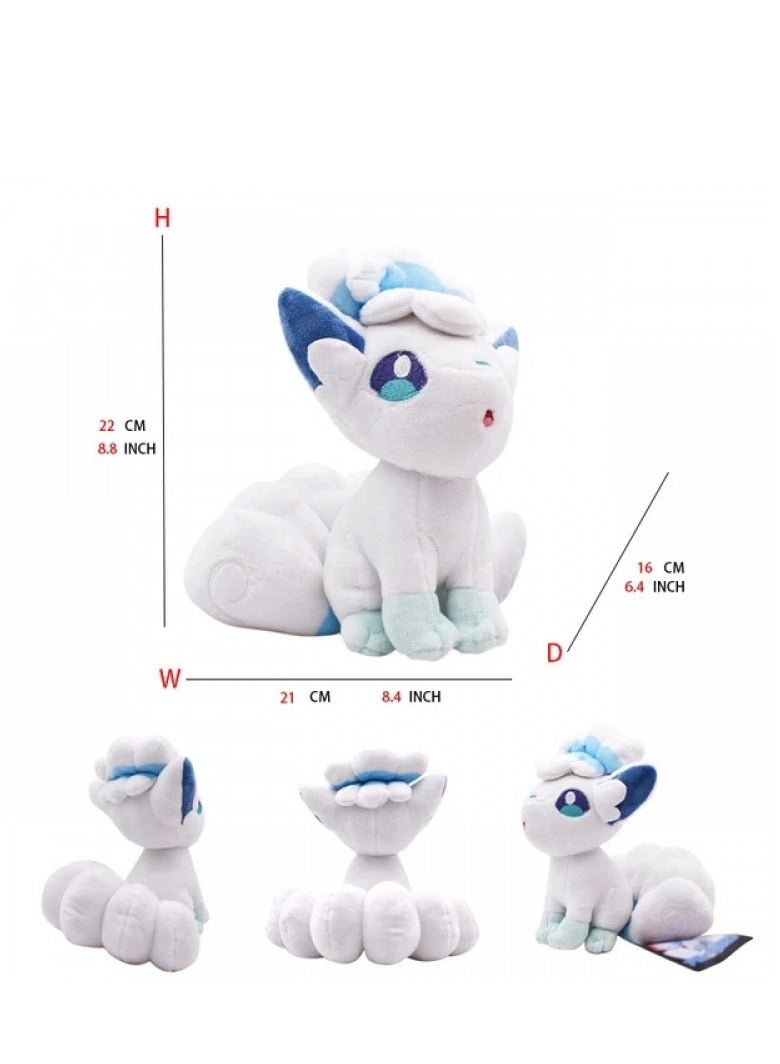 Bluejw 1-Piece Pocket Monsters Figure Vulpix Plush Toys 22cm - Image 4