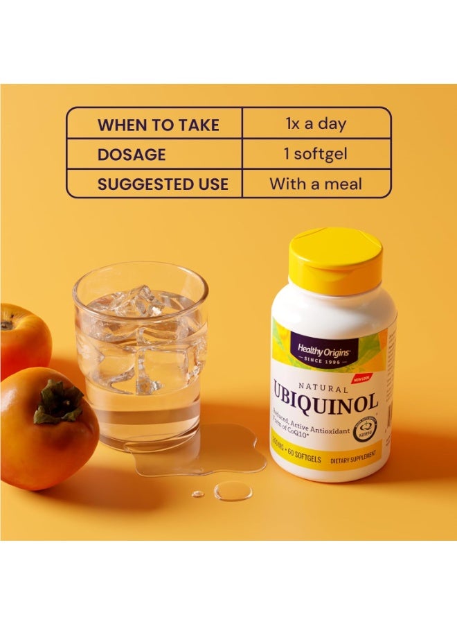 Healthy Origins Ubiquinol - Reduced, Active Antioxidant Form of CoQ10, 200 MG (kaneka) Dietary Supplements|150  Softgels - Image 5