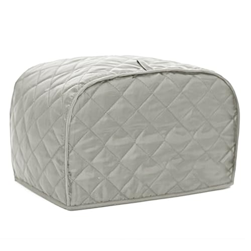 BOHEMIABY Toaster Cover 2 Slice, Bread Dust Cover & Fingerprint Protection-Polyester & Cotton, Kitchen Small Appliance(Grey) - Image 1