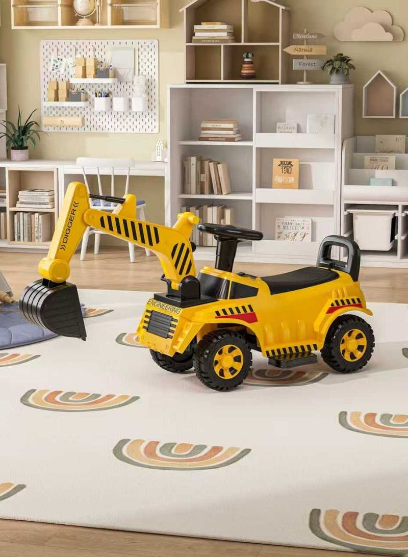 بوكولا سيارة ركوب اطفال كهربائية - لودر أطفال 6 فولت - سيارة بناء ولعب بتصميم شاحنة - بدواسة قدم وذراع حفر متحركة و3 سرعات - تعمل بالبطارية القابلة لإعادة الشحن - للأولاد والبنات من 3 إلى 7 سنوات - للعب داخلياً وخارجياً وفي صندوق الرمل - Image 4