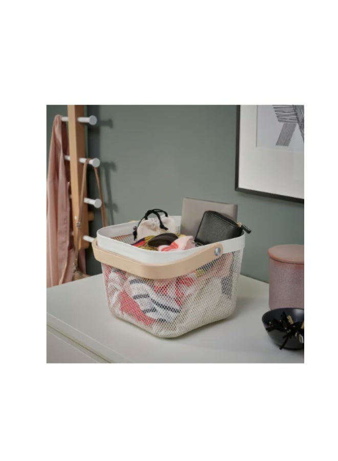 RISATORP Basket, white, 25x26x18 cm - Image 3