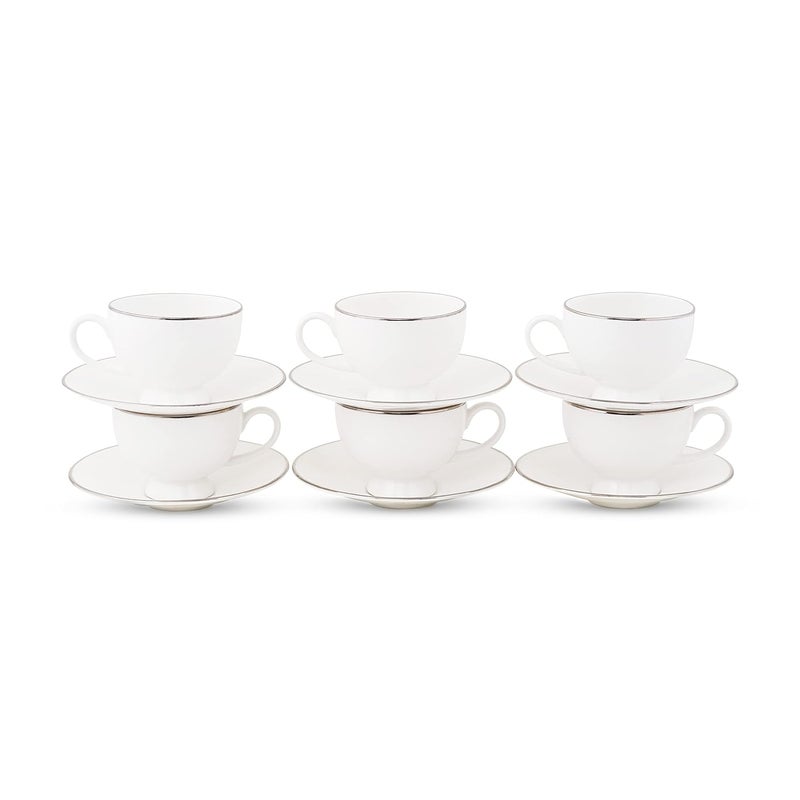 Dandy lines England by DATA Dandy Lines Yana Platinum Cups Saucers 50027 Pack of 12 - Image 5