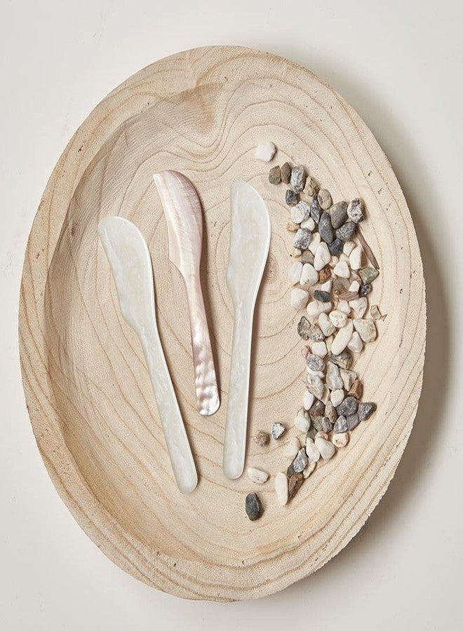 سانتا باربارا ديزاين ستوديو مجموعة سكاكين تقديم الجبن من سانتا باربرا ديزاين ستوديو، 3 قطع، عرق اللؤلؤ - Image 5